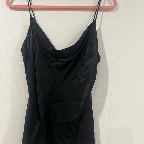ZARA/ Black camisole  effect satin Zara top size S NWT - Picture 2 of 7